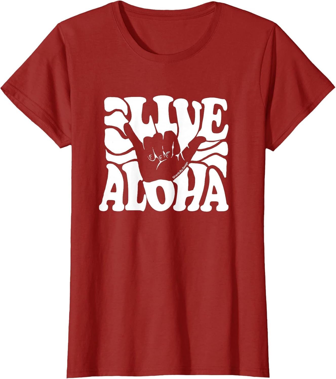 Vintage Live Aloha State Hawaiian Islands Shaka Hawaii Maui