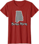 Bama Mom Alabama Houndstooth State Outline Gift Alumni