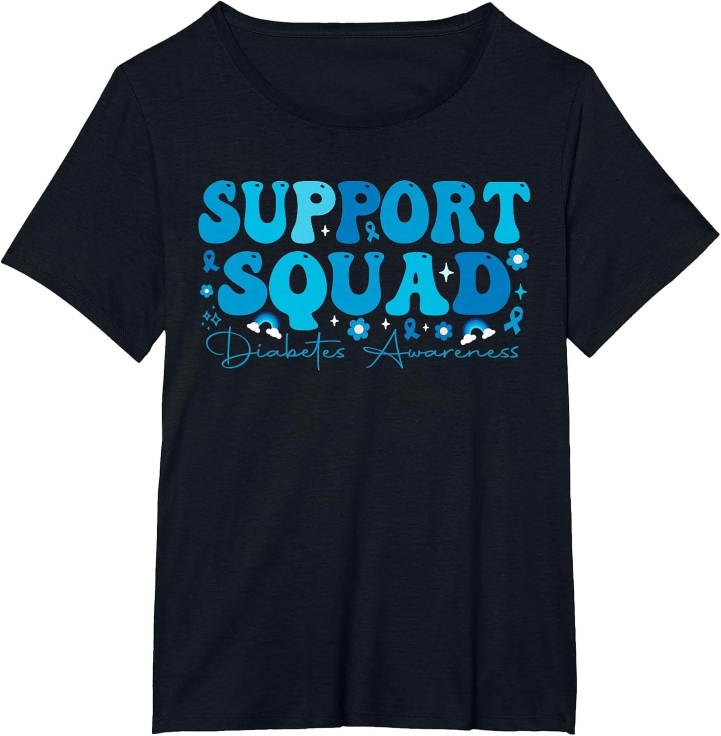 Support Squad Diabetes Awareness Groovy Diabetic Men Women