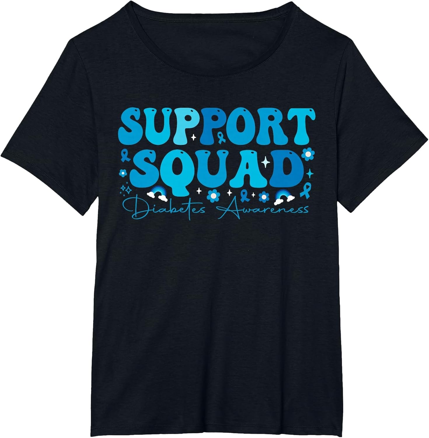 Support Squad Diabetes Awareness Groovy Diabetic Men Women