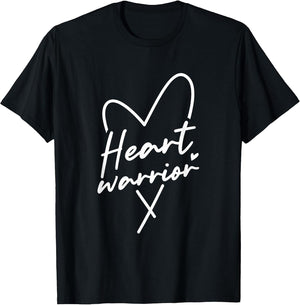 Heart Warrior Heart Disease Awareness Design Men