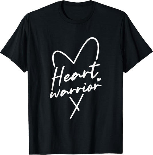 Heart Warrior Heart Disease Awareness Design Men