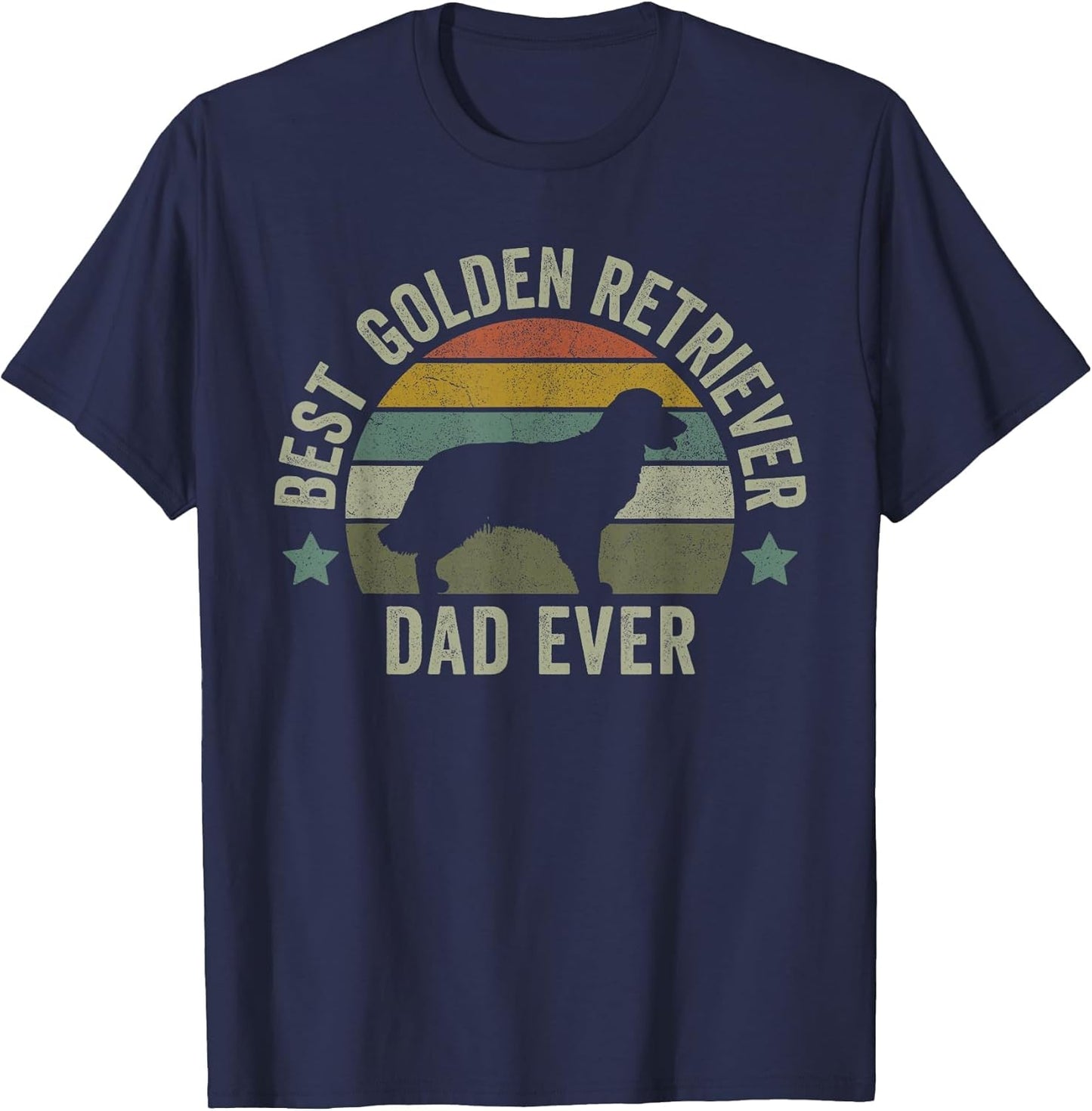 Golden Retriever Dad Dog Shirt, Funny Fathers Day Doggy
