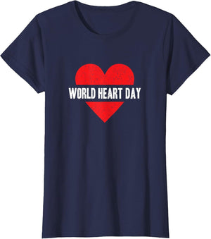 World Heart Day Red Cute Heart Distressed Save The Planet