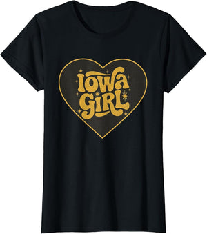 Retro Iowa Girl Heart Throwback Iowa Girls