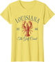 Louisiana EST 1812 Crawfish Retro Trendy Fisherman Aesthetic