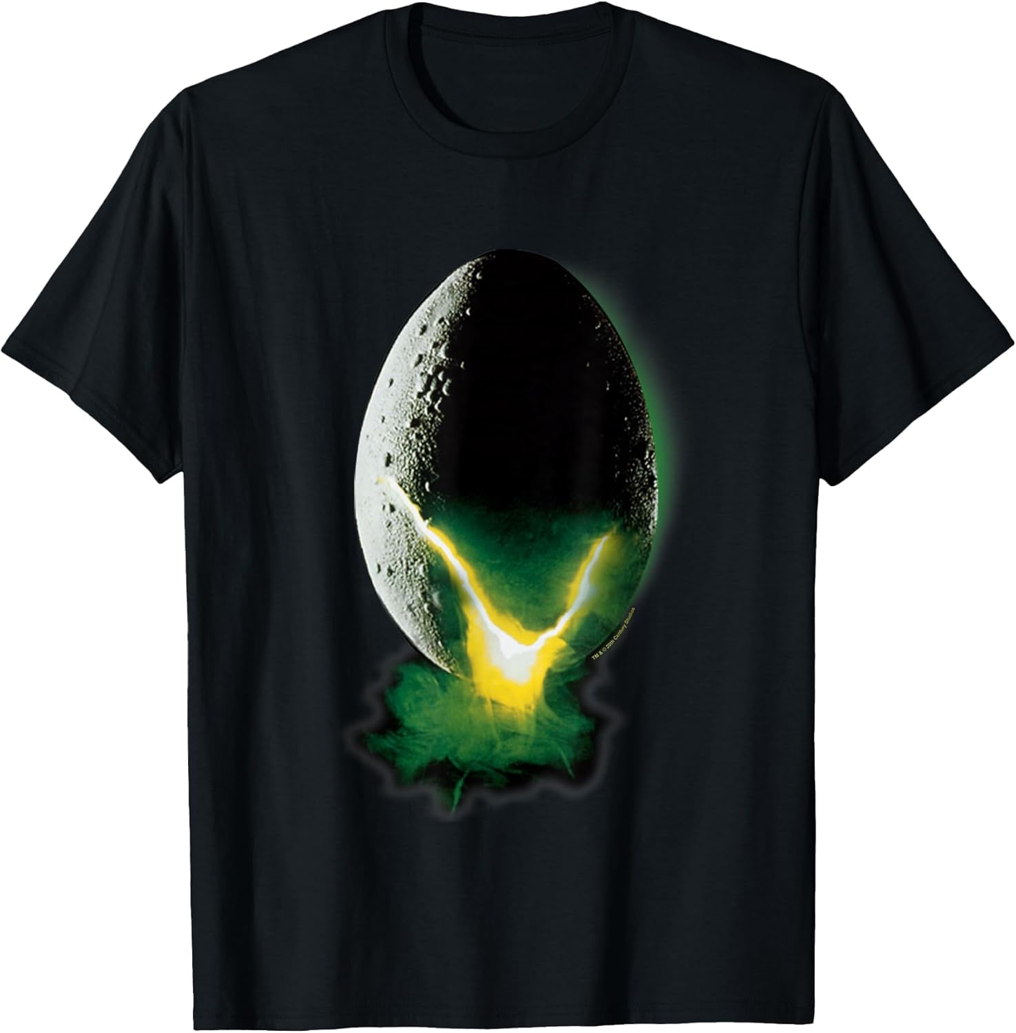 Iconic Xenomorph Egg Hatching Neon Big Chest Poster