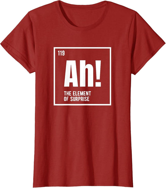 Ah The Element of Surprise Funny Chemistry Science Humor
