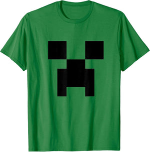 Minecraft Minimalist Big Creeper Face Pixel