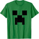 Minecraft Minimalist Big Creeper Face Pixel