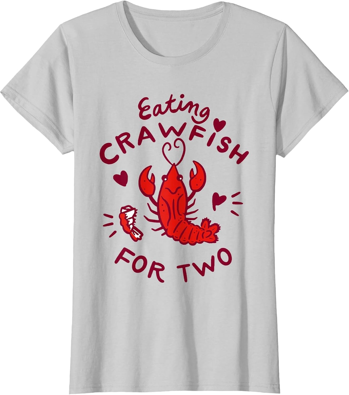 Eating Crawfish for Two Crawfish Boil Pregnancy Announcement