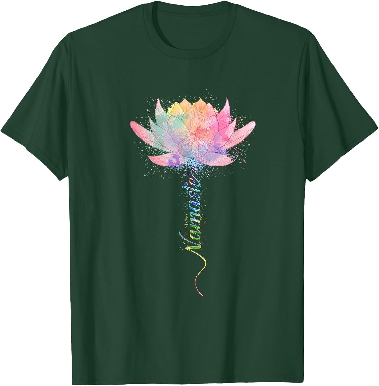 Lotus Flower Namaste Yoga Watercolour Meditation Zen Bohemian