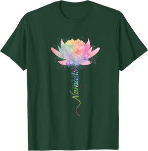 Lotus Flower Namaste Yoga Watercolour Meditation Zen Bohemian