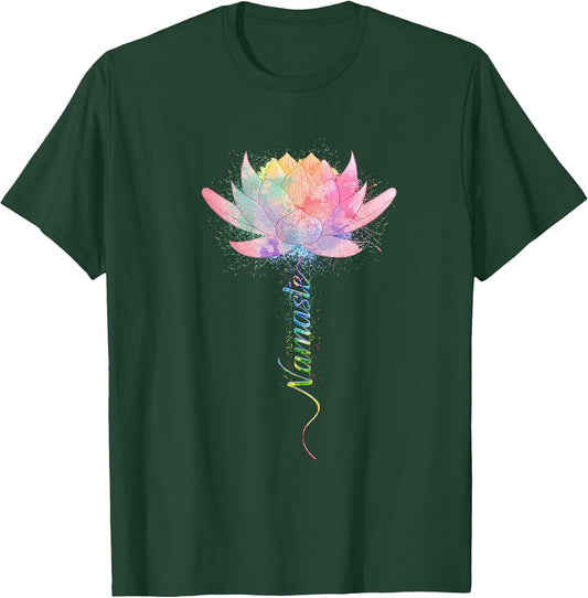 Lotus Flower Namaste Yoga Watercolour Meditation Zen Bohemian