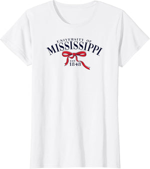 Mississippi Ole Miss Rebels Bow Arch White