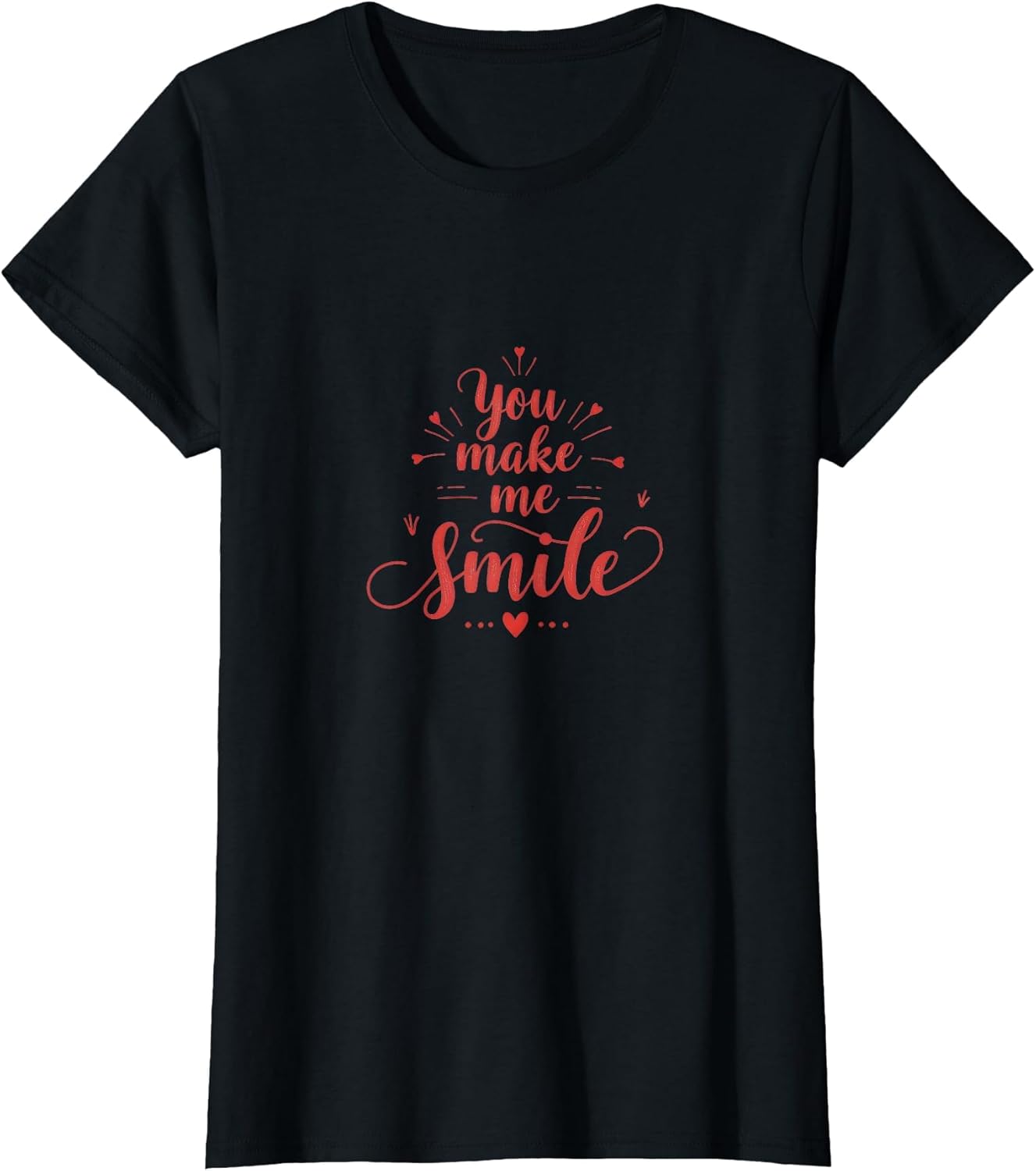You Make Me Smile Love Typography Design