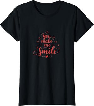 You Make Me Smile Love Typography Design