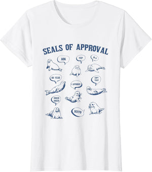 Seals of Approval Shirt Sarcastic Pun Funny Joke