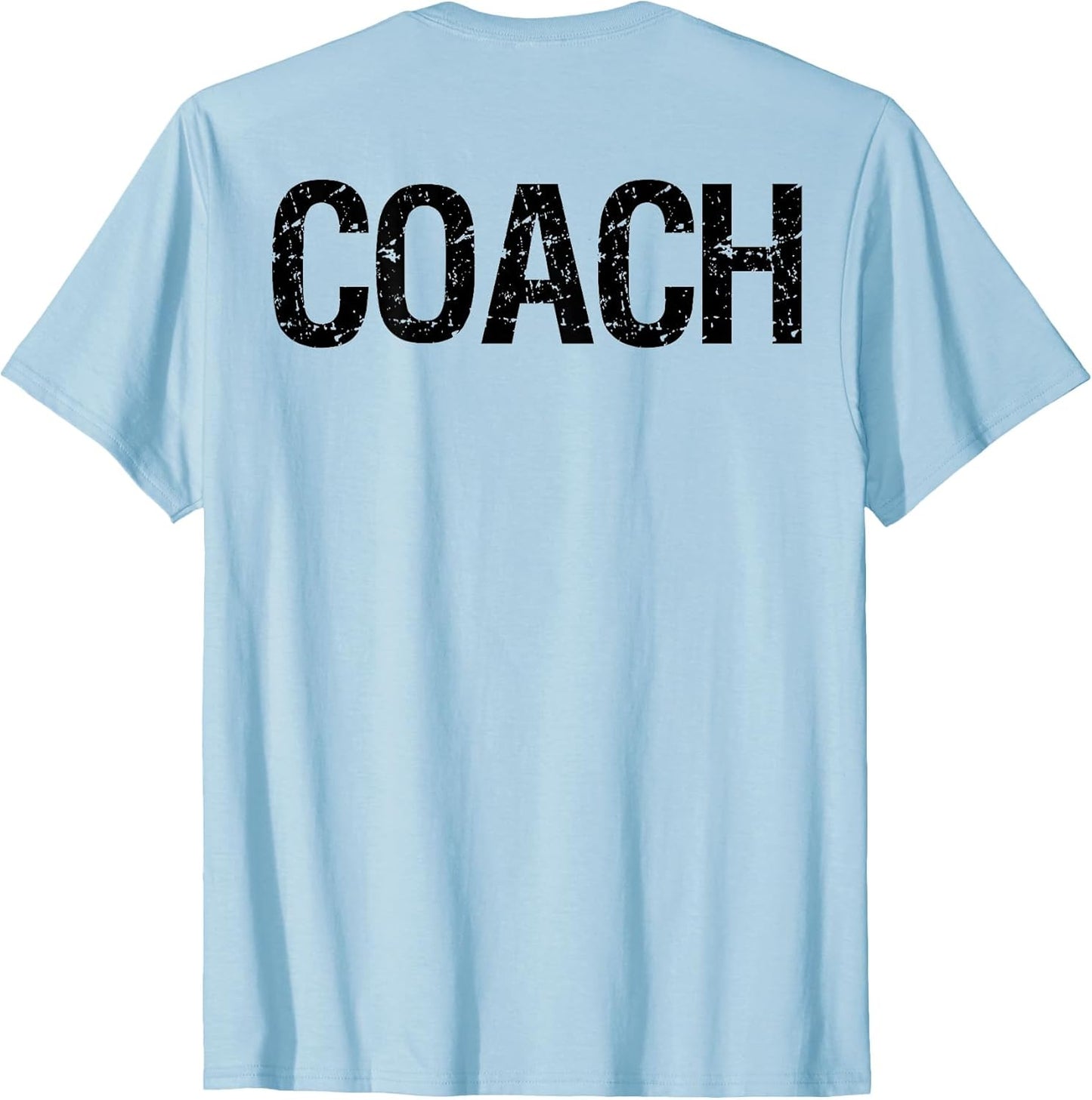 Coach on Back for Coaches Soccer Baseball Football