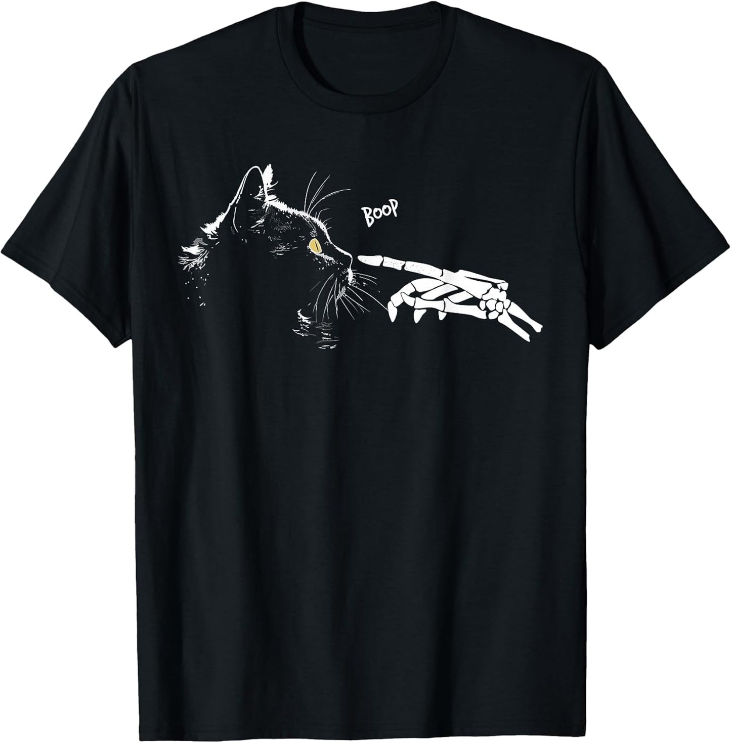 Cat Skeleton Hand Boop Halloween Cute Black Cats Pet Kitty