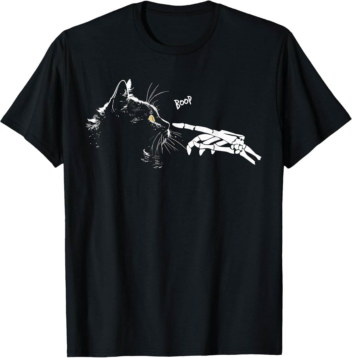 Cat Skeleton Hand Boop Halloween Cute Black Cats Pet Kitty