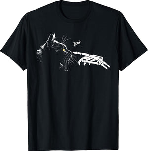 Cat Skeleton Hand Boop Halloween Cute Black Cats Pet Kitty