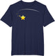 Golden Falling Star with Several Stars.