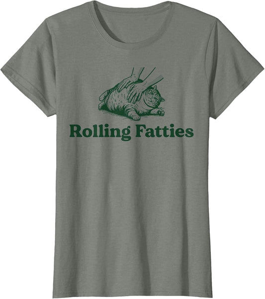 Rolling Fatties Cat Funny Cute Cat Lover Kitten Owner Kitty