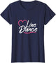Line Dance Heart Western Line Dancing Cowgirl Dancer