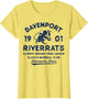 Davenport River Rats Iowa Vintage Defunct Baseball