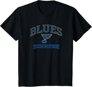 St. Louis Blues Vintage Hockey Black Officially Licensed