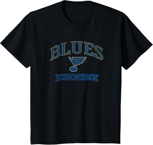 St. Louis Blues Vintage Hockey Black Officially Licensed