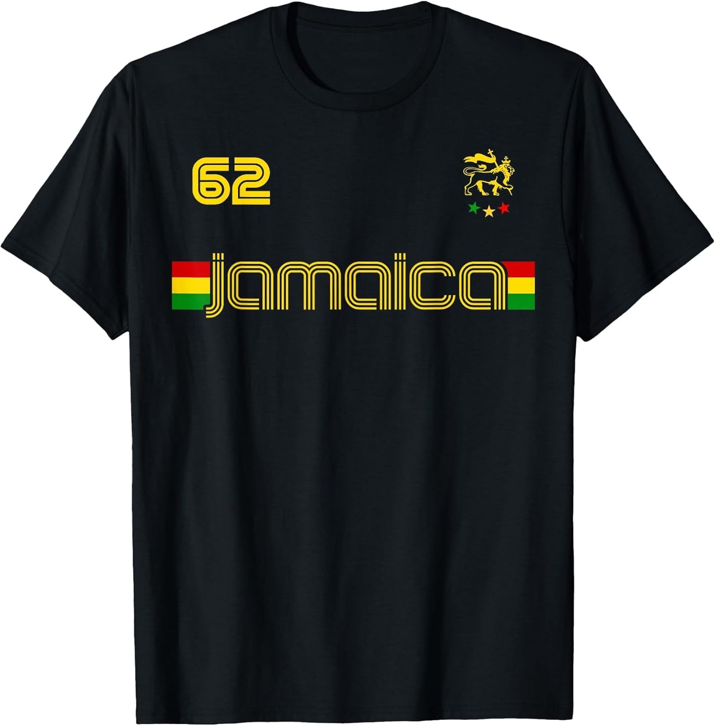 Jamaica 1962 Jersey Judah Lion Shirt Rasta Jamaican Flag