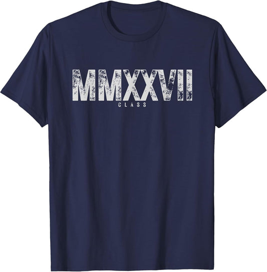 Class of 2027 MMXXVII Graduation Vintage Senior 2027 College