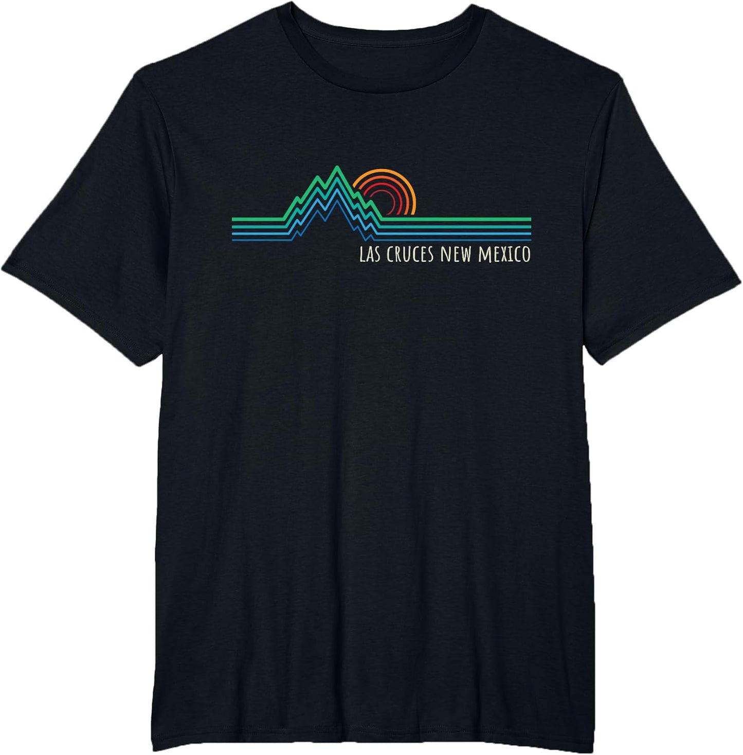 Las Cruces New Mexico USA Retro Mountain Sunset Design