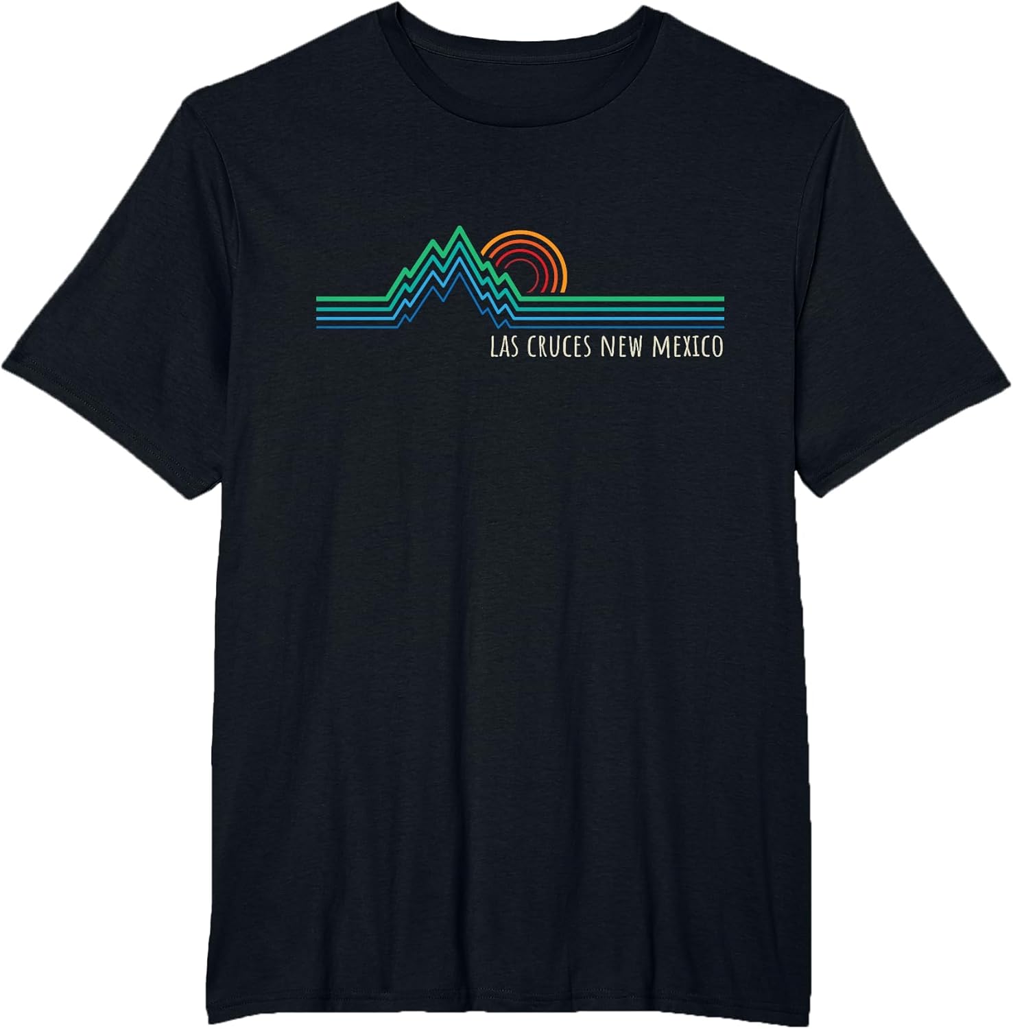 Las Cruces New Mexico USA Retro Mountain Sunset Design