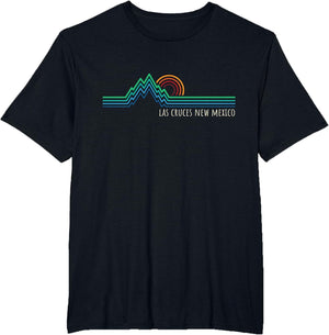 Las Cruces New Mexico USA Retro Mountain Sunset Design