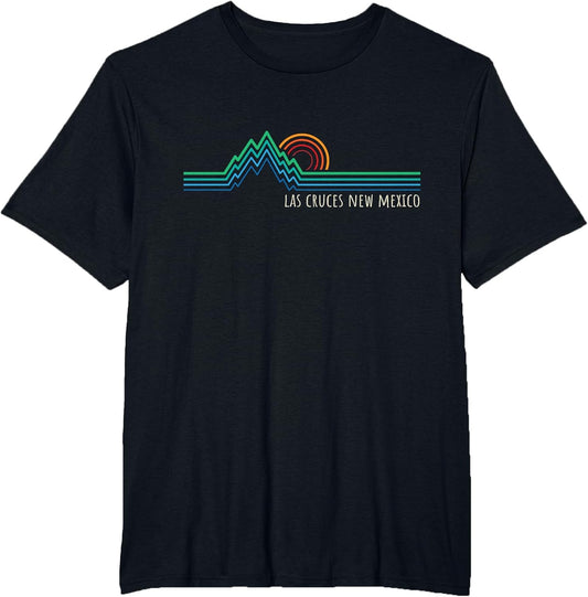Las Cruces New Mexico USA Retro Mountain Sunset Design