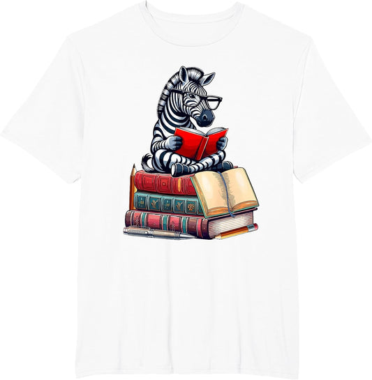 Zebra Reading Books Matching Bookworm Readers Librarian