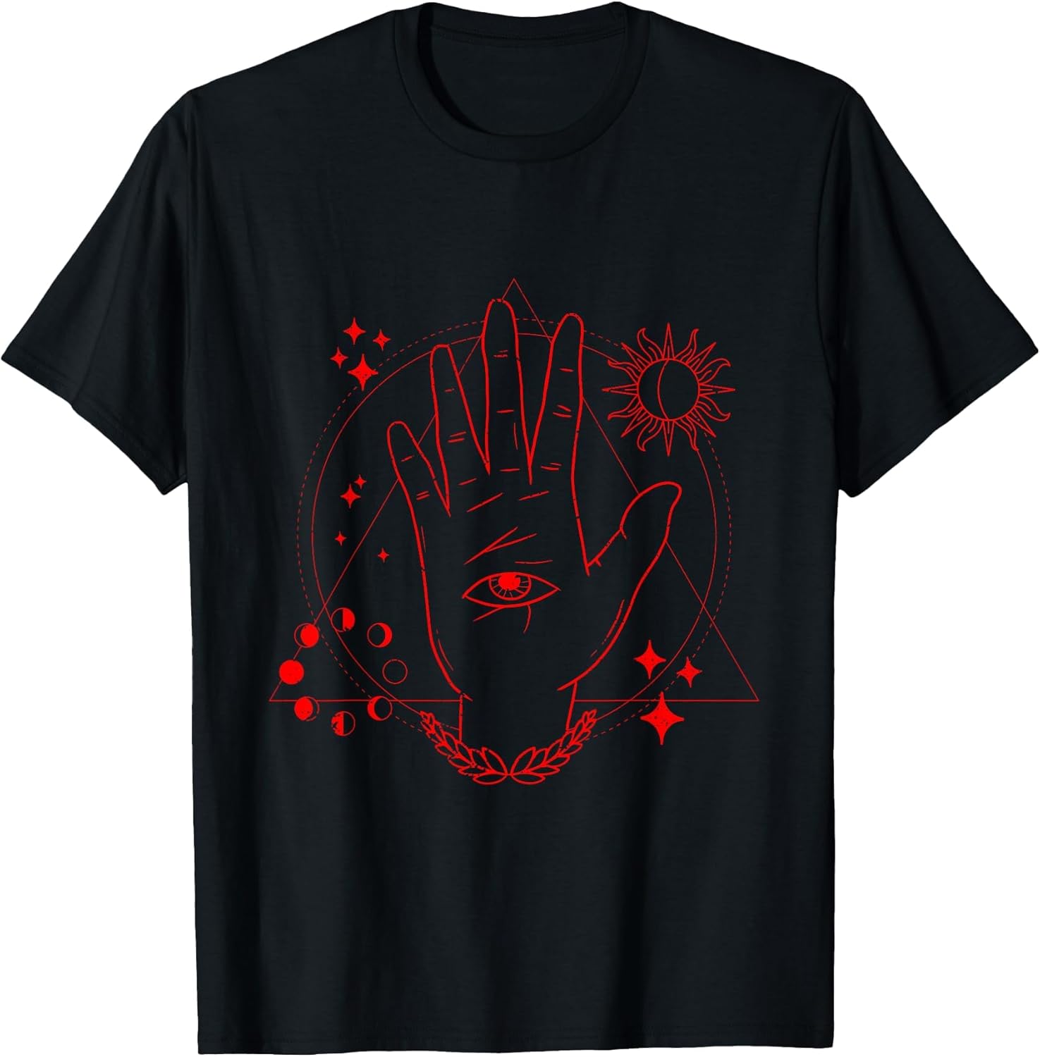 Occult Hand Sacred Geometry Witchcraft Mystic Blackcraft