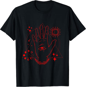 Occult Hand Sacred Geometry Witchcraft Mystic Blackcraft