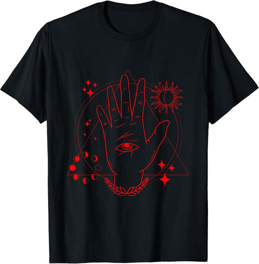 Occult Hand Sacred Geometry Witchcraft Mystic Blackcraft