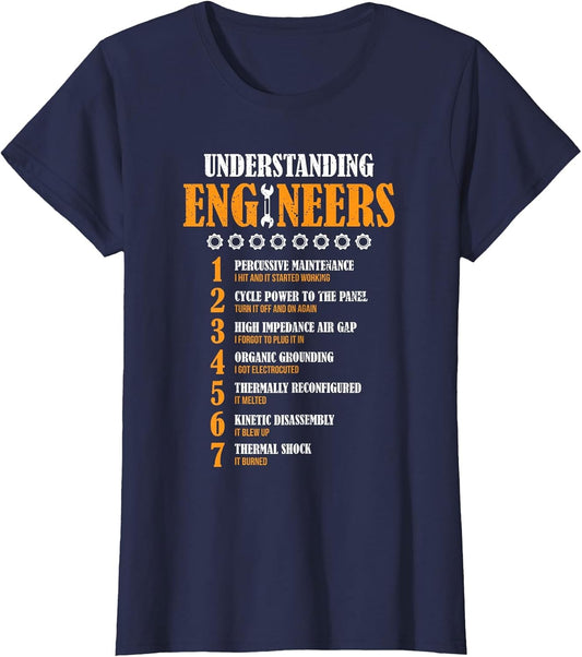 Understanding Engineers Lists Distressed Funny Engineer