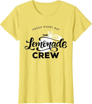 Lemonade Stand Crew and Boss Lemon Juice Summer Yellow