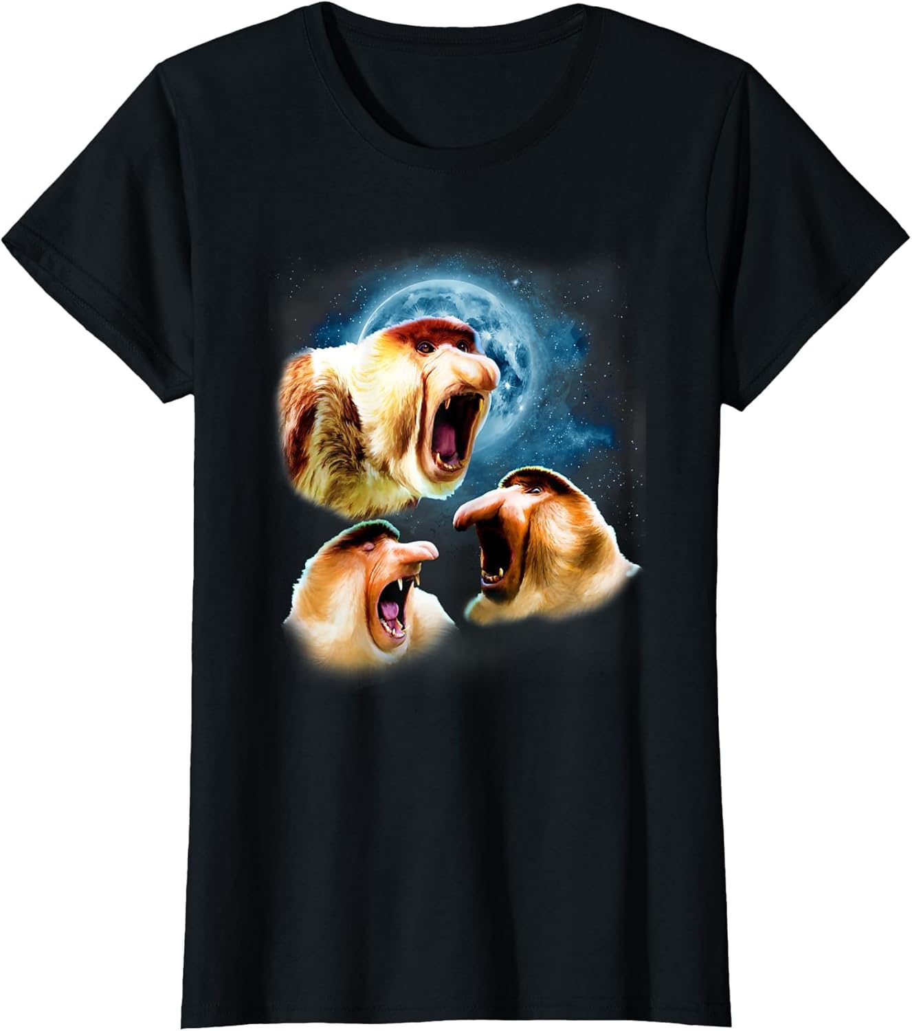 Howling at The Moon Shirt - Funny Proboscis Monkey