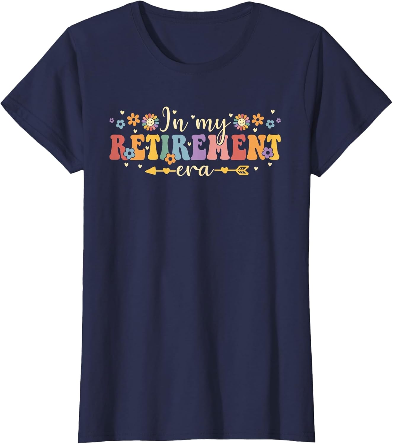 Groovy Retro in My Retirement Era Funny Teacher Retired 2025