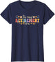 Groovy Retro in My Retirement Era Funny Teacher Retired 2025