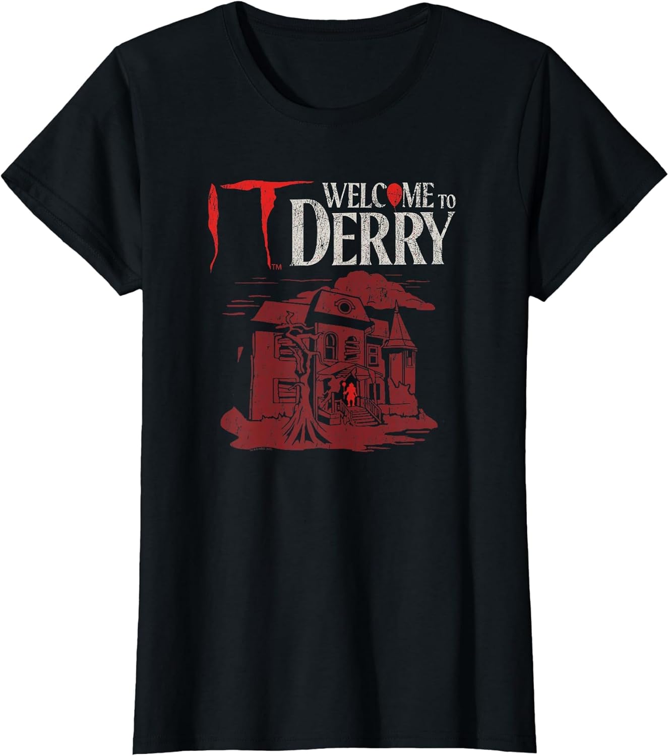 Red Tone Haunted House Horror TV Show