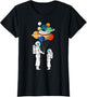 Astronaut Balloon Planets Space Moon Galaxy Stars Spaceship