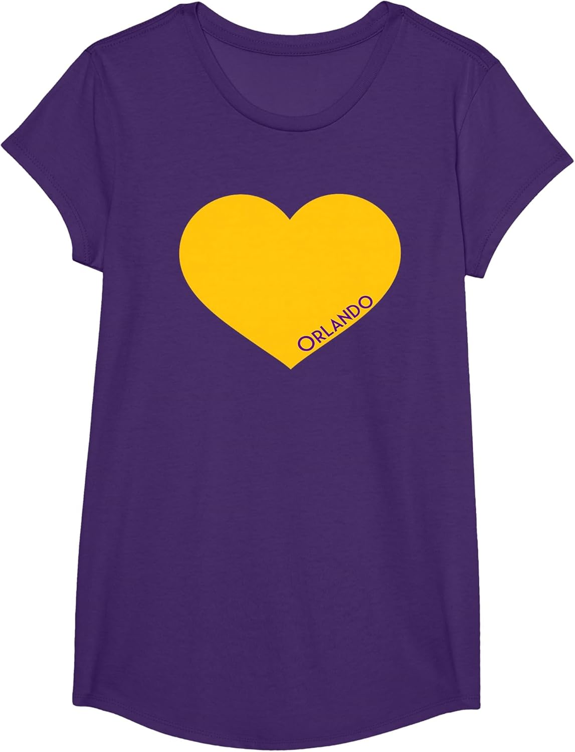 Orlando Soccer City Fan Color Heart Shirt